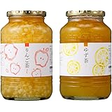 ゆず茶 1kg + 950g 韓国 はちみつ ゆず茶 りんご茶 詰め合わせ セット ゆず茶(1㎏)りんご茶(950g) (ゆず茶 1本 りんご茶 1本)