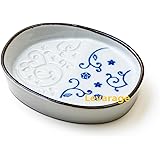 皿 小皿 醤油皿 しょうゆ皿 藍和柄 しょうゆの付けすぎが防げます ななめ 斜め 醤油 しょうゆ お皿 お刺身 Levarage