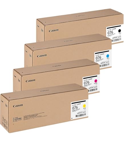Canon トナーカートリッジ 076 ４色セット Amazon.co.jp: [ セット品 ] CANON キャノン 純正品 トナー