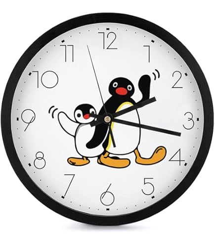 Amazon.co.jp: 目覚まし時計 ピングー キャラクター ペンギン 置き時計