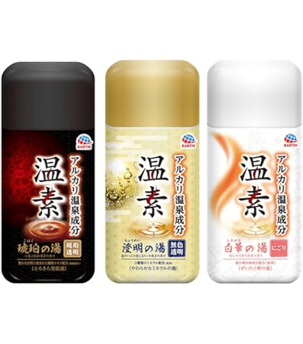 Amazon | 温素 澄明の湯 600g 無色 透明 ヒノキ の香り 入浴剤 にごり