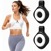 2 Pack LED Safety Running Lights Magnetic Clip-On USB Rechargeable with 6 Brightness & 3 Color Modes, Super Bright Hands-Free