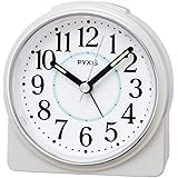 セイコークロック(Seiko Clock) 目覚まし時計 置き時計 アナログ 白パール 89×86×47mm PYXIS ピクシス NR451W