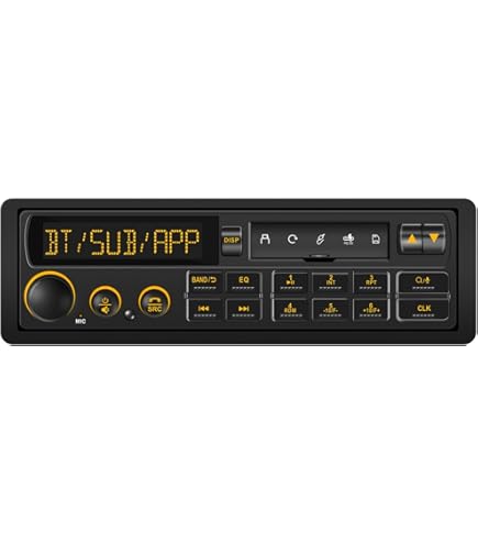 Amazon.co.jp: Single Din レトロカーラジオ:クラシックカー用