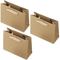 Amazon | 薄型 ギフトバッグ クラフト 横型 12×15×6cm 3枚 Amazon | 薄型 ギフトバッグ クラフト 横型 12×15×6cm 3枚