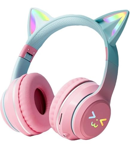 Amazon.co.jp: PHNIXGAM ゲーミングヘッドセット - 取り外し可能な猫の