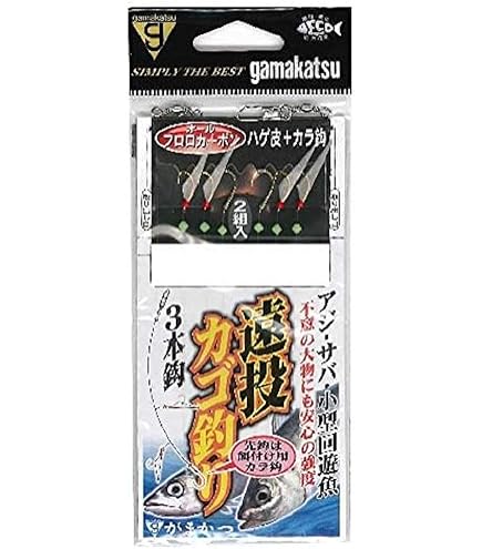 Amazon | がまかつ(Gamakatsu) 遠投カゴ釣リ仕掛 3本鈎 S531 7号