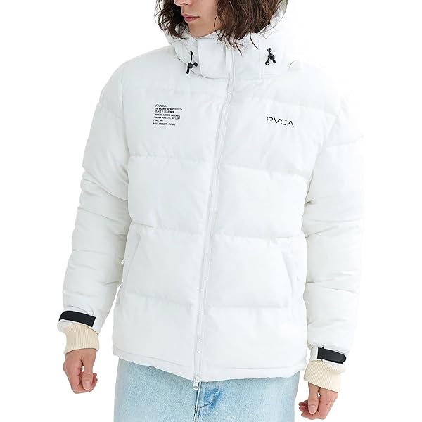 Amazon | RVCA ルーカ メンズ 中綿ジャケット ダウンスタイル フェイク