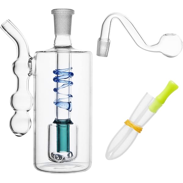 Amazon.co.jp: 耐熱 ハッカ 水パイプ 喫煙用 ガラス ボング