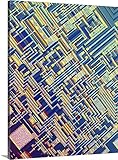 アルフレッド・Pasiekaプレミアムシックラップキャンバス壁アート印刷題名、ライトマイクロチップMicrograph 30" x 40" 1147869_24_30x40_none