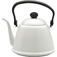 野田琺瑯(Nodahoro) ドリップケトル II ホーロー 2L IH対応 ホワイト 日本製 DK-200W