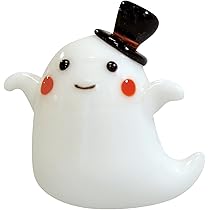 Amazon.co.jp: かわいい手作り ガラス細工 ハロウィン おばけ