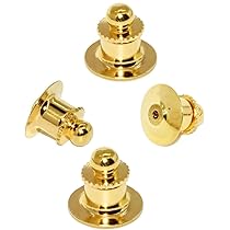 Amazon.co.jp: バッジ裏金具 タイタック ピンバッジのキャッチ