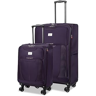 4 wheel suitcase set