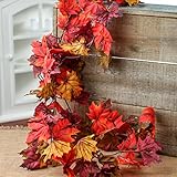 工場直接クラフト秋Mix人工メープルリーフガーランドFall装飾