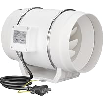 Amazon.co.jp: BreeRainz ダクトファン Φ200mm 純銅モーター 1200m³/h