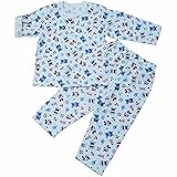 それいけ！アンパンマン パジャマ ガーゼ ロールアップ 長袖パジャマ Anpanman j-kuz52 95cm サックス