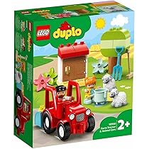 Amazon.co.jp: レゴ(LEGO) デュプロ ぼくじょうトラクターとどうぶつ 