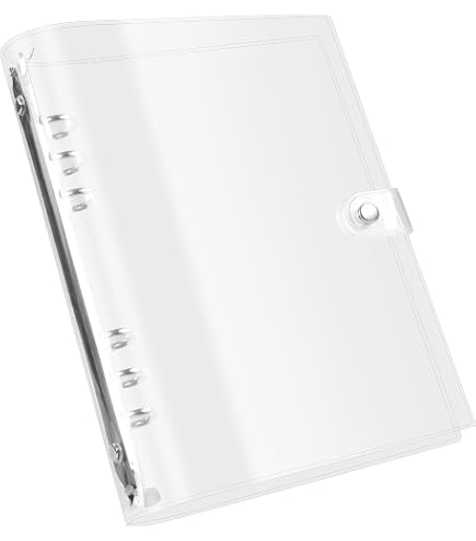 Amazon | A5サイズ6穴 保存バインダー-R15-クリア-ホワイト HB-301-WH