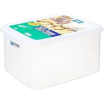 Amazon.co.jp: 岩崎工業 日本製 抗菌 食品保存容器 クリア 32.0L