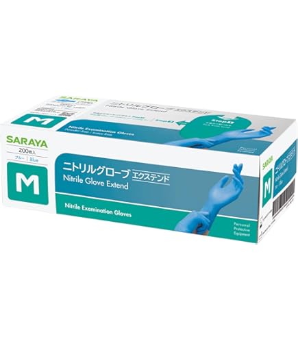 Amazon.co.jp: サラヤ ハイブリッドグローブさくら М 150枚入 53519