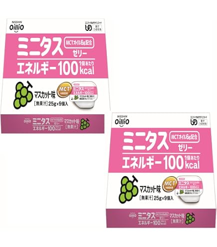Amazon.co.jp: 日清オイリオ ミニタス 食物繊維ゼリー もも味 9個×2箱