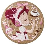 【9.春風どれみ（パティシエ服）】おジャ魔女どれみ 刺繍缶バッジビスケット ※缶バッジのみ