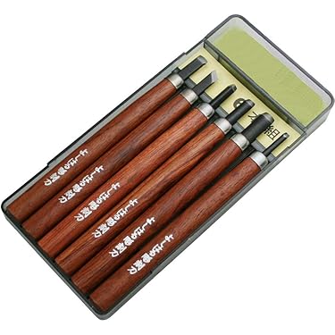 菊勇 高級彫刻刀5本 打刃物 本刃付 菊勇 高級彫刻刀5本 打刃物 本刃付