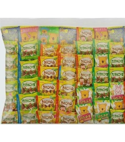 Amazon.co.jp: ☆明治 きのこの山 たけのこの里 大容量 2種 16袋