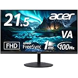 日本エイサー 【Amazon.co.jp限定】 Acer モニター 21.5インチ VA 非光沢 フルHD 100Hz 1ms HDMI ミニD-Sub15 スピーカー内蔵 ヘッドホン端子 AMD FreeSync SA222QHbmix