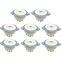 Amazon.co.jp: karim 真空管ソケット MT管 9ピン セラミック