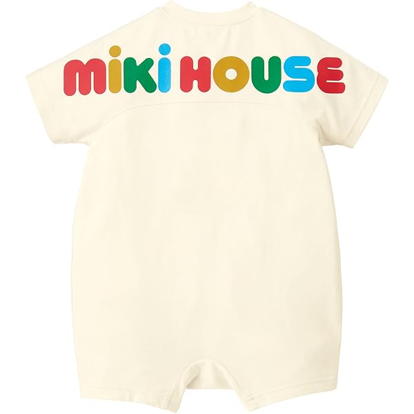 Amazon.co.jp: 【 ミキハウス 】 ショートオール ロンパース 半袖 くま 