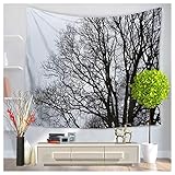 betterwishホームDecor Night Sky Forest Starry Milky WayツリータペストリーHanging寝室リビングルームデコレーション家庭用タペストリービーチタオルブ