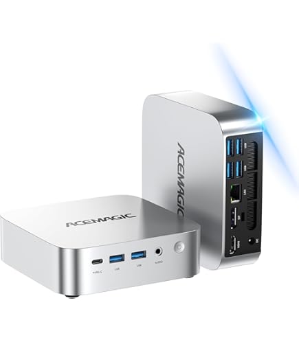 ACEMAGICIAN [Dual LAN Mini Gaming PC AMD Ryzen 7 5800U Mini PC