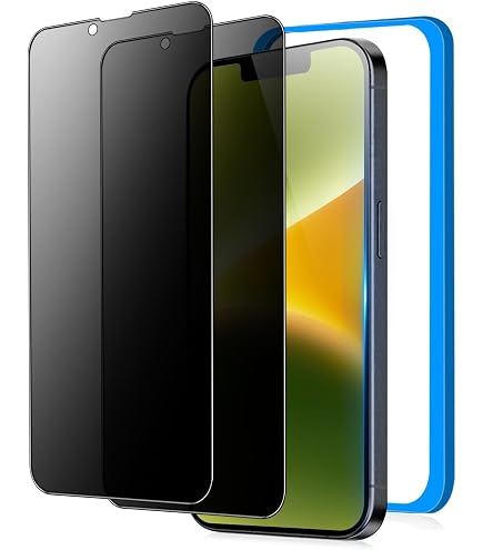 Amazon.co.jp: Eguoer 対応 iPhone 13 覗き見防止 フィルム 28°横から