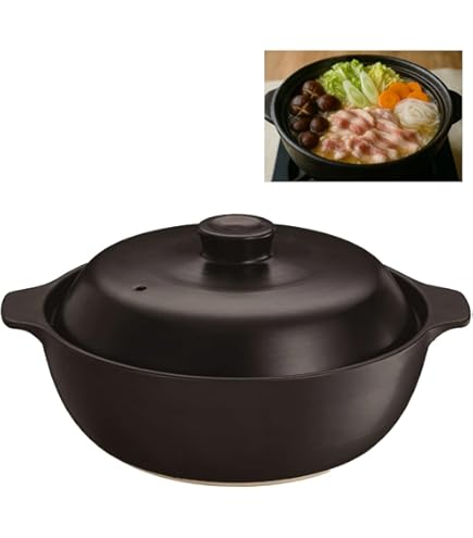 Amazon.co.jp: たち吉 白とくさ セラミック土鍋 直火 IH対応 22cm