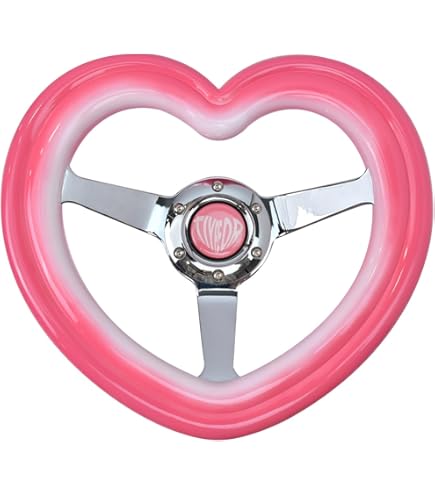 Amazon | MUTEKI ステアリング ハンドル ピンク 直径350mm 軽量