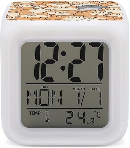 Amazon.co.jp: 目覚まし時計 LEDカラフル B'Z ロゴ 目覚ましライト