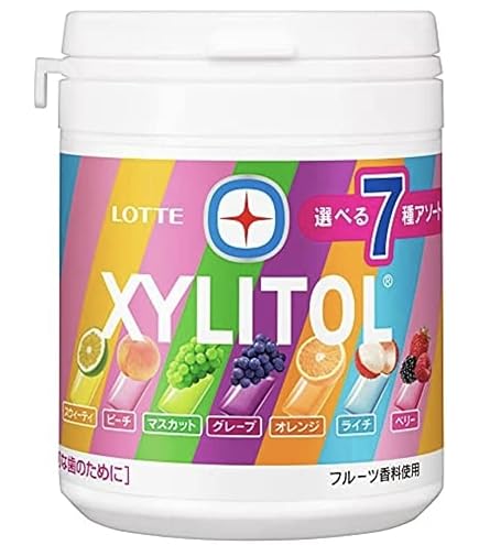 Amazon | ロッテ キシリトールガム 7種アソートボトル 133g×6個入×(2