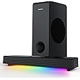 EREDO Soundbar für TV Geräte it Subwoofer 3.1 Kanal PC-Gaing