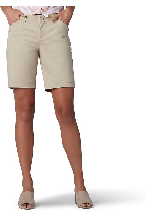 Inseam Solid Bermuda Short Shorts 