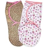 Summer Infant 2 Pack Cotton Knit Swaddleme, Flowers in Wild (Small/Medium) by Summer Infant [並行輸入品]