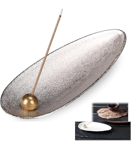 Amazon｜お香立て(シルバー)線香立て お香立て 御洒落 お香たて 香立て