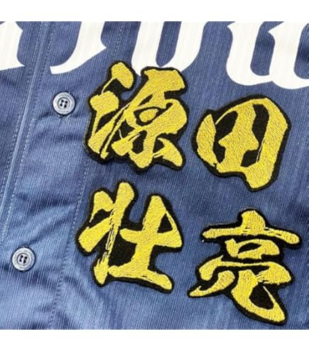 Amazon | 西武 ライオンズ 刺繍ワッペン 源田 壮亮 シルエット 2＆