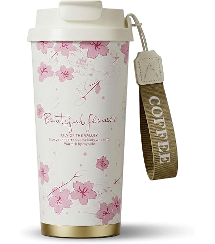 Amazon.co.jp: GERM 花アート系 タンブラー ｜500ml 真空断熱丨
