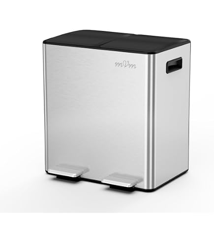 Amazon｜ゴミ箱 ダストボックス ペダル式 3分別 3×18L インナー