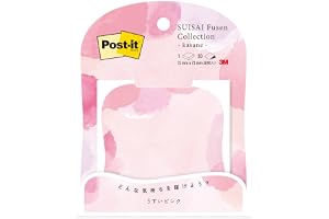 3M ポストイット 付箋 かわいい SUISAI Fusen Collection kasane うすいピンク 72×72mm 654-KM2