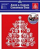 DMC ARNE & CARLOS アルネアンドカルロス クリスマス刺繍キット Christmas Tree Kit 29.5X28.8cm #赤 JPBK557AC