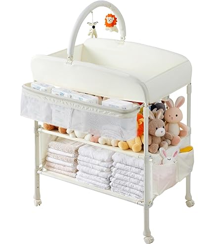 Amazon.co.jp: Maydolly オムツ交換台 オムツ換えテーブル 折り畳み