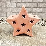 ☆庭作りのアクセント☆ テラコッタ製 オブジェ スター 19cm 星型 ガーデンオベリスク ガーデン雑貨 輸入雑貨 おしゃれ ナチュラル アンティーク オーナメント 陶器製 置物 ガーデンオブジェ